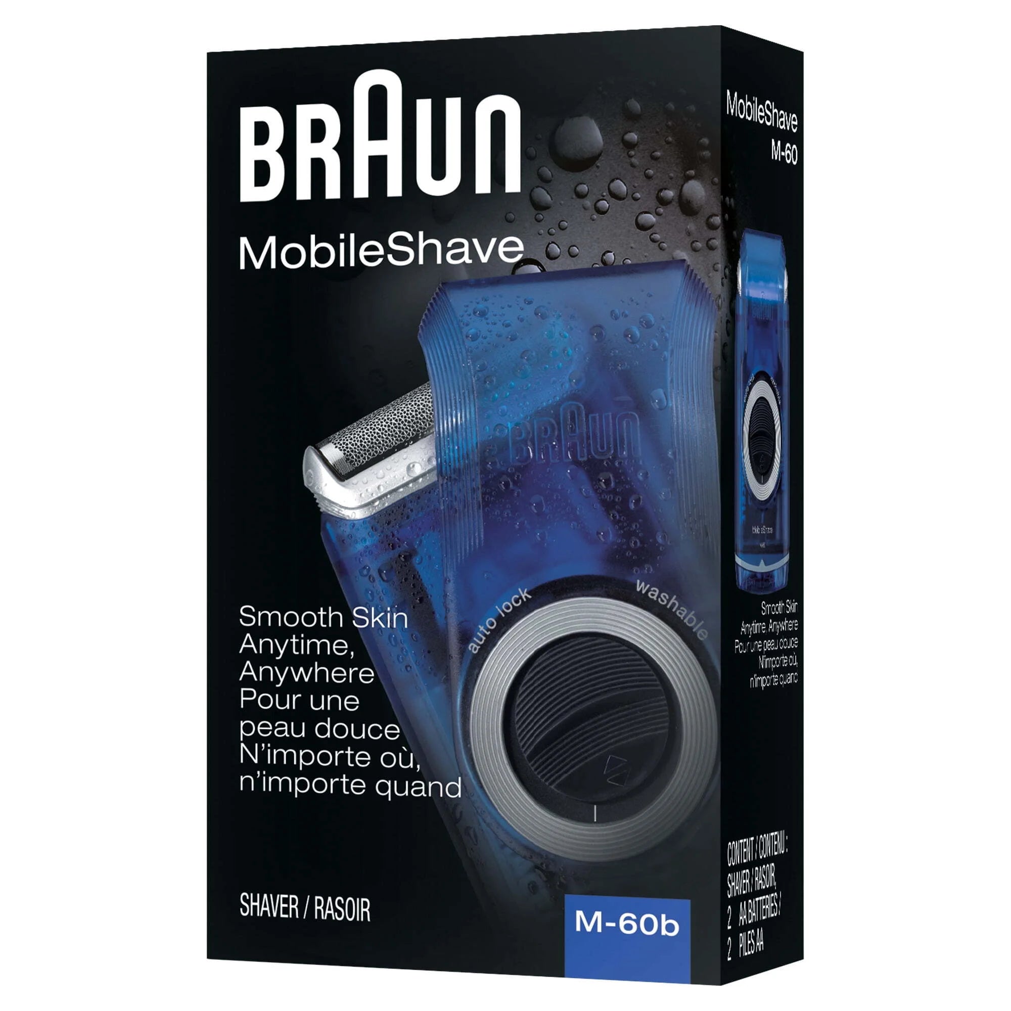 Braun M60b Mobile Battery Powered Electric Shaver for Men